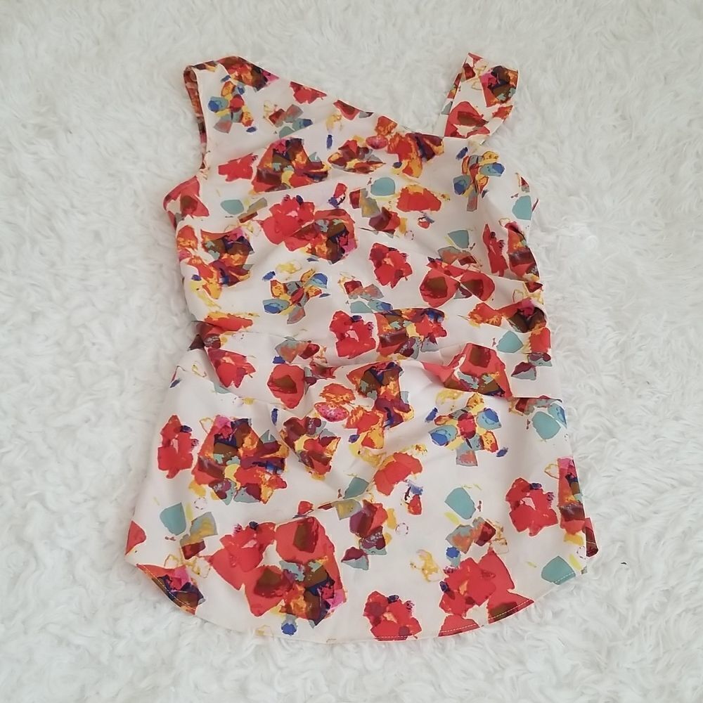 Rachel Roy Sunset Floral Top size Small